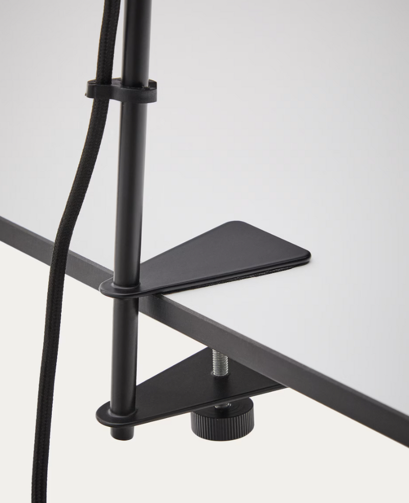 JULA Desk lamp with clamp in black metal