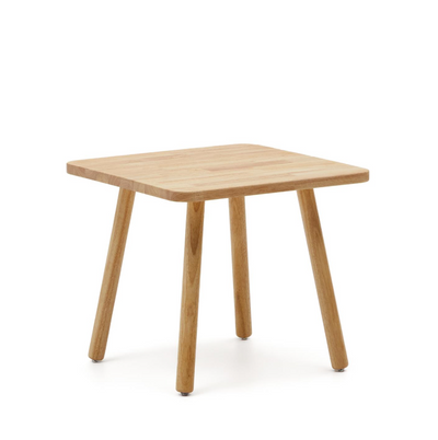 DILCIA Dječji stol od punog kaučukovca 55 x 55 cm