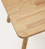 DILCIA Dječji stol od punog kaučukovca 55 x 55 cm