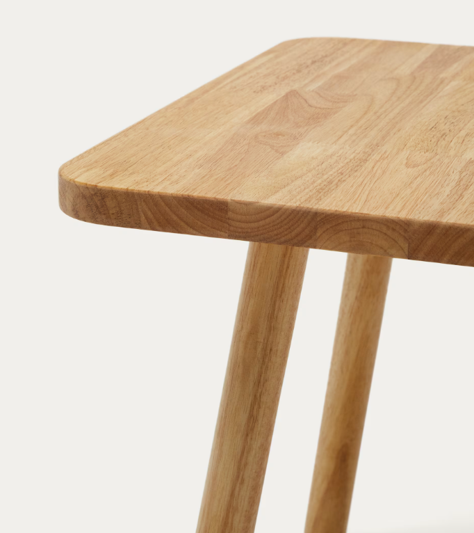 DILCIA Dječji stol od punog kaučukovca 55 x 55 cm