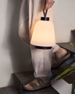 UDIYA Vanjska stolna lampa od polietilena i metala s crnom završnom obradom