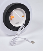 UDIYA Vanjska stolna lampa od polietilena i metala s crnom završnom obradom