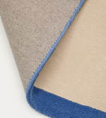 NALIM Bež i plavi, 100% pamučni tepih 90 x 150 cm