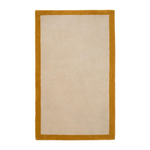 NALIM Bež i senf boje, 100% pamučni tepih, 90 x 150 cm