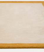 NALIM Bež i senf boje, 100% pamučni tepih, 90 x 150 cm
