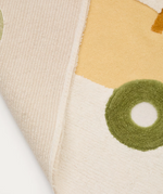 PECKY Bež, 100% pamučni tepih s motivom traktora, 90 x 150 cm