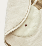 YANIL Okrugli bež pamučni tepih s motivom zeca, Ø 100 cm