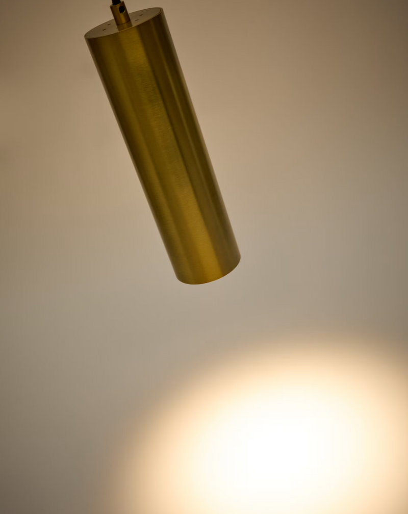 ANDIA Aluminium ceiling lamp with gold painted finish