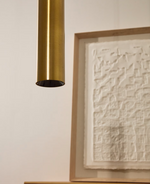 ANDIA Aluminium ceiling lamp with gold painted finish