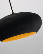 INDA Metal ceiling lamp in a black finish, Ø 30 cm