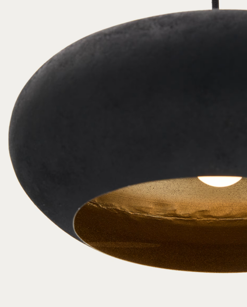 INDA Metal ceiling lamp in a black finish, Ø 30 cm