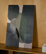 NEMSA Plavo-zeleno apstraktno platno, 90 x 60 cm