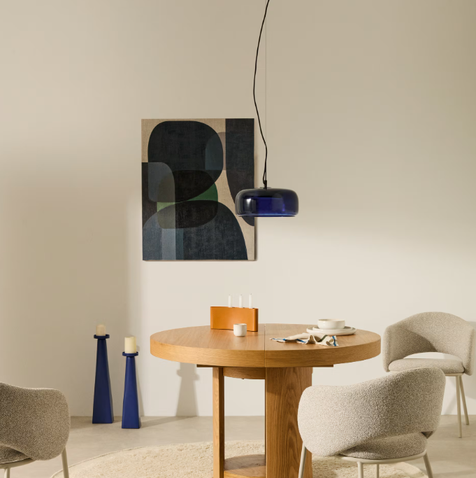 NEMSA Plavo-zeleno apstraktno platno, 90 x 60 cm