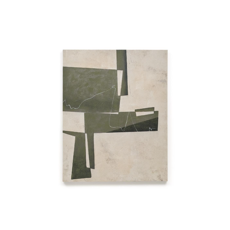 FIDA Zeleno apstraktno platno, 118 x 94 cm
