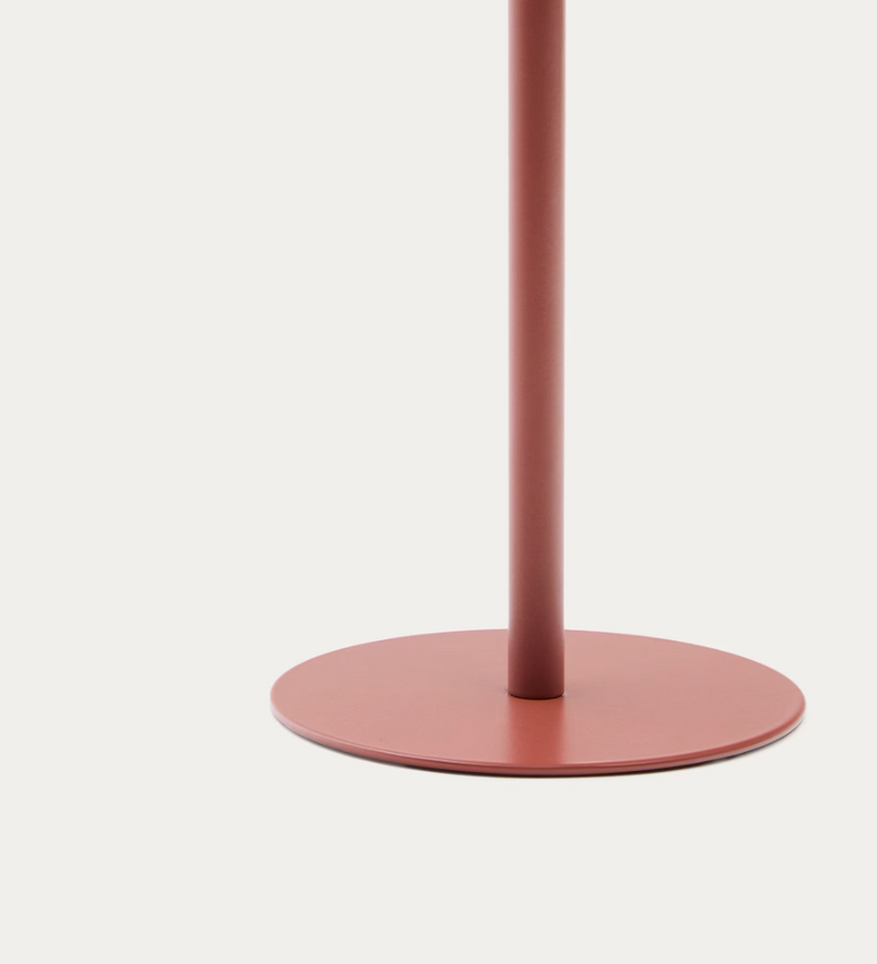 ALDET Vanjska solarna stolna lampa s terakota uzorkom užeta s terakota metalnim postoljem