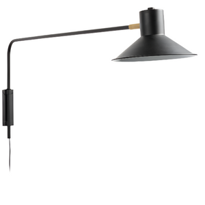 ARIA Wall light in steel with black finish