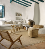 GLENDA Okrugli stolić za kavu od punog tikovine, Ø 55 cm