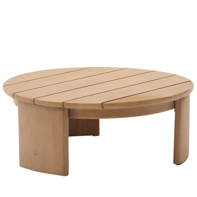 XORIGUER Coffee table in solid eucalyptus wood Ø90 cm FSC 100%