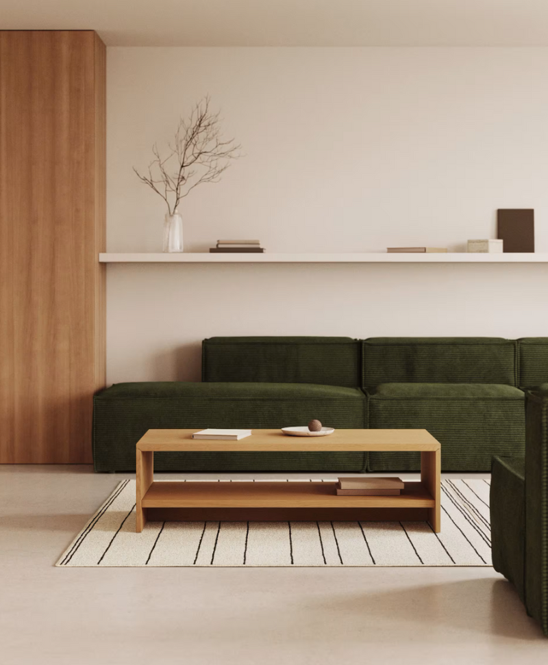 ABILEN Klub stolić od furnira hrasta 120 x 60 FSC 100%