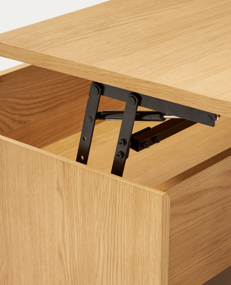 ABILEN Podizni stolić za kavu od hrastovine 110 x 60 cm FSC 100%