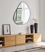 ABILEN TV komoda s jednim vratima i 2 ladice, od hrastovog furnira, 150 x 44 cm, FSC 100%