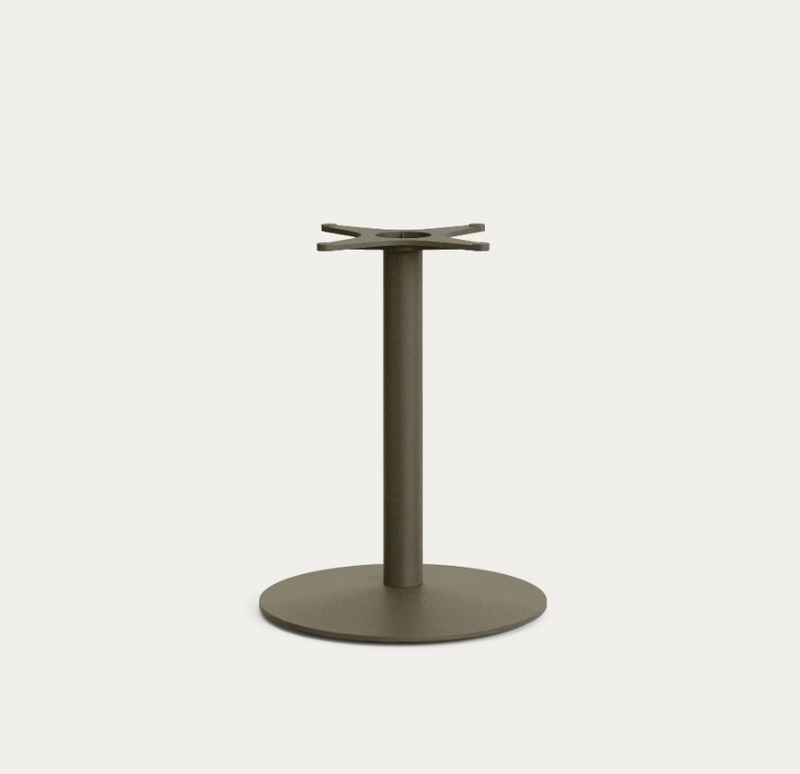 ESILDA Vrtni stol sa zelenom cementnom pločom 70x70 cm i zelenom čeličnom bazom Ø55x72 cm