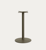 ESILDA Visoki vanjski stol sa zelenom cementnom pločom 70x70 cm i zelenom čeličnom bazom Ø55x96 cm