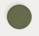 ESILDA Visoki okrugli vanjski stol sa zelenom cementnom pločom Ø70cm i zelenom čeličnom bazom Ø55x96cm