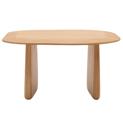 PIRITA Side table made from solid oak wood in a natural finish, 70.6 x 70 cm FSC 100%