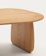 PIRITA Side table made from solid oak wood in a natural finish, 70.6 x 70 cm FSC 100%