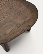 PIRITA Pomoćni stolić izrađen od masivnog hrastovog drva u tamnoj boji, 70,6 x 70 cm FSC 100%