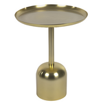 ADALUZ Pomoćni stolić od metala zlatne boje Ø 37 cm