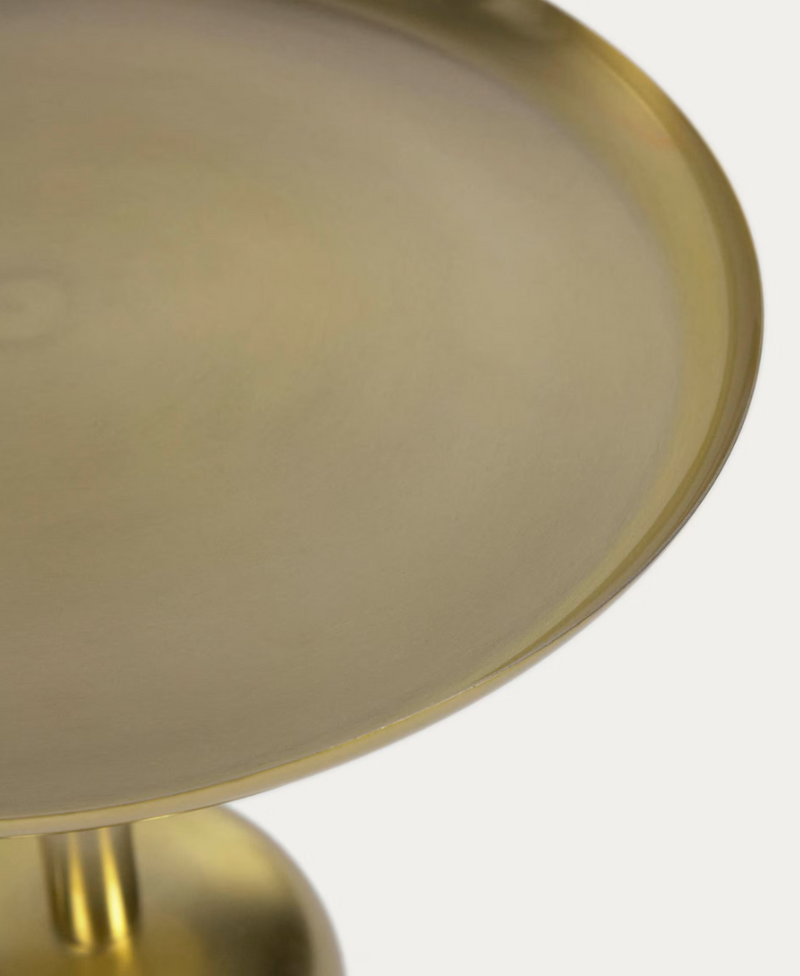 ADALUZ Pomoćni stolić od metala zlatne boje Ø 37 cm