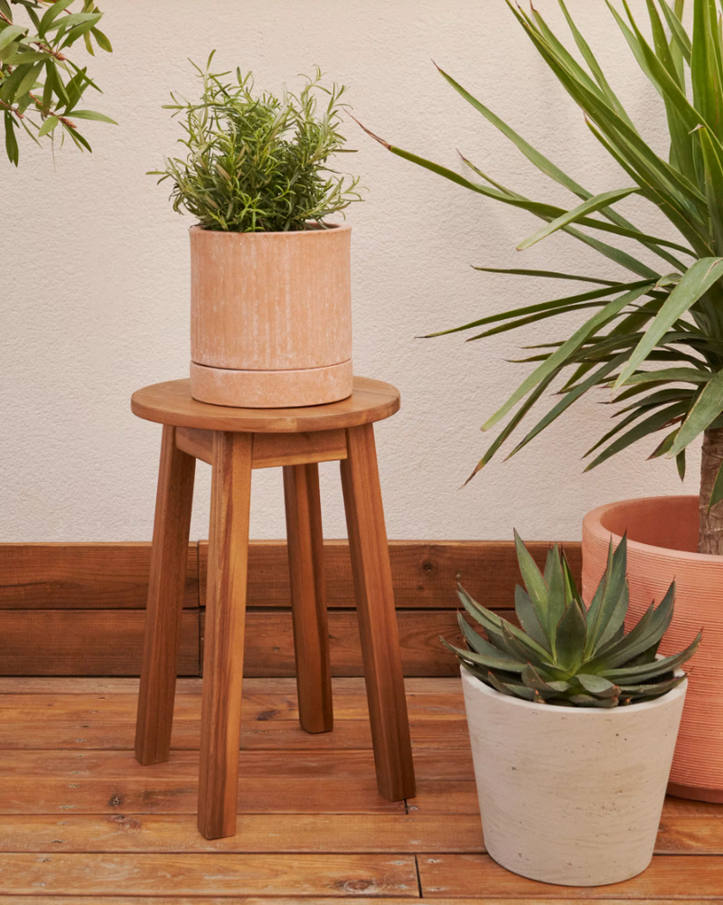 AMEL Outdoor footrest made from solid acacia wood FSC 100%