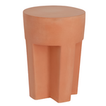 VILENA okrugli vanjski pomoćni stolić od terakote, Ø 33 cm
