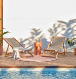 VILENA okrugli vanjski pomoćni stolić od terakote, Ø 33 cm