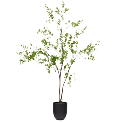 ENKIANTHUS Artificial tree with black pot 214 cm