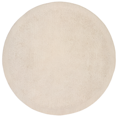 MARELY Round, white wool rug, Ø 200 cm