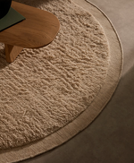 MARY Okrugli, bijeli vuneni tepih, Ø 200 cm