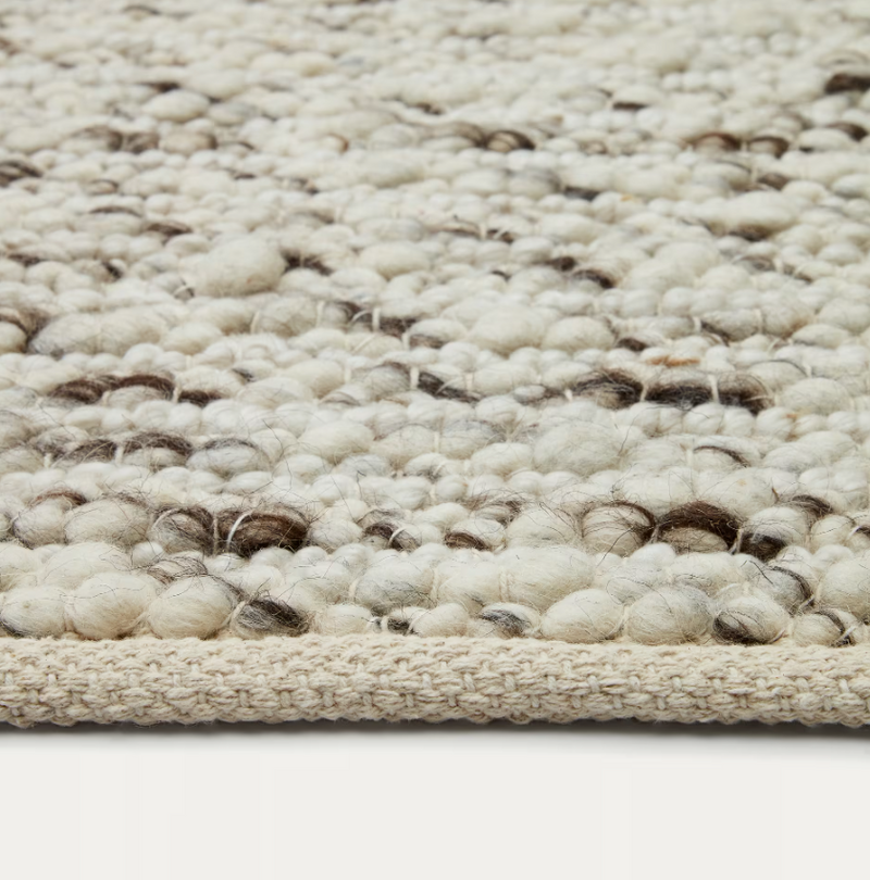 MANILVA Tepih od vune i smeđeg pamuka, 200 x 300 cm