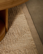 SICALI Bijeli tepih od jute 160 x 230 cm