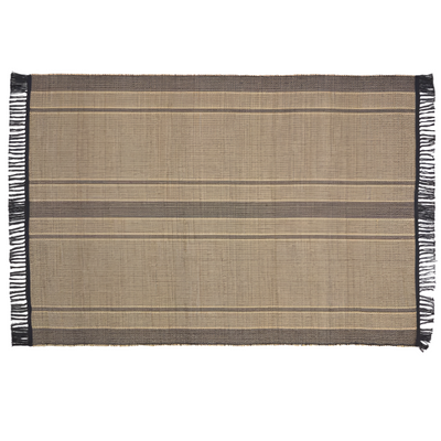 BRUNILDA black and brown rug 160 x 230 cm
