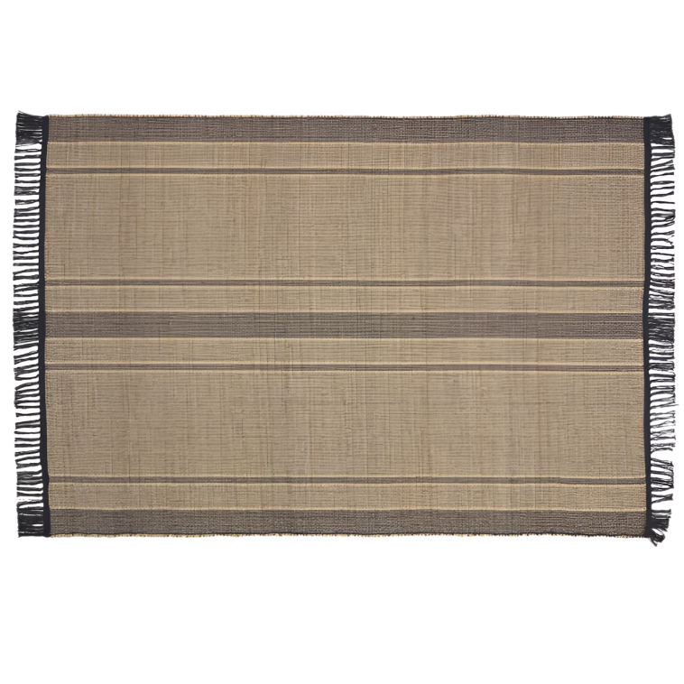 BRUNILDA black and brown rug 200 x 300 cm