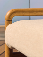 MACARET Klupa s uklonjivim pokrovom od punog hrasta s prirodnom završnom obradom 120 cm FSC Mix Credit