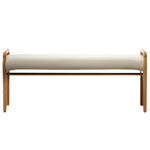 MACARET Klupa s uklonjivim pokrovom od punog hrasta s prirodnom završnom obradom 120 cm FSC Mix Credit