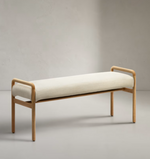 MACARET Klupa s uklonjivim pokrovom od punog hrasta s prirodnom završnom obradom 120 cm FSC Mix Credit