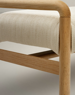 MACARET Klupa s uklonjivim pokrovom od punog hrasta s prirodnom završnom obradom 120 cm FSC Mix Credit