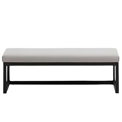 LOYA Drvena crna klupa 128 cm
