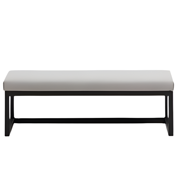 LOYA Wood black bench 128 cm