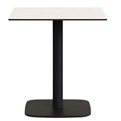 DINA Outdoor table in white with metal legal in a painted white finish, 68 x 68 x 70 cm
